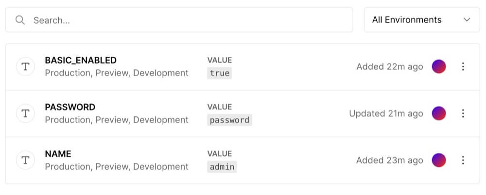 Vercelに環境変数を設定する