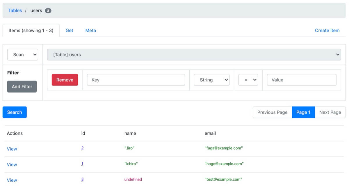 dynamodb-adminを導入する事でDynamoDB Localの確認が簡単に出来るようになる