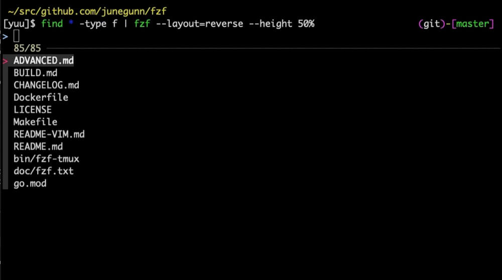 --layoutで表示方法を指定する