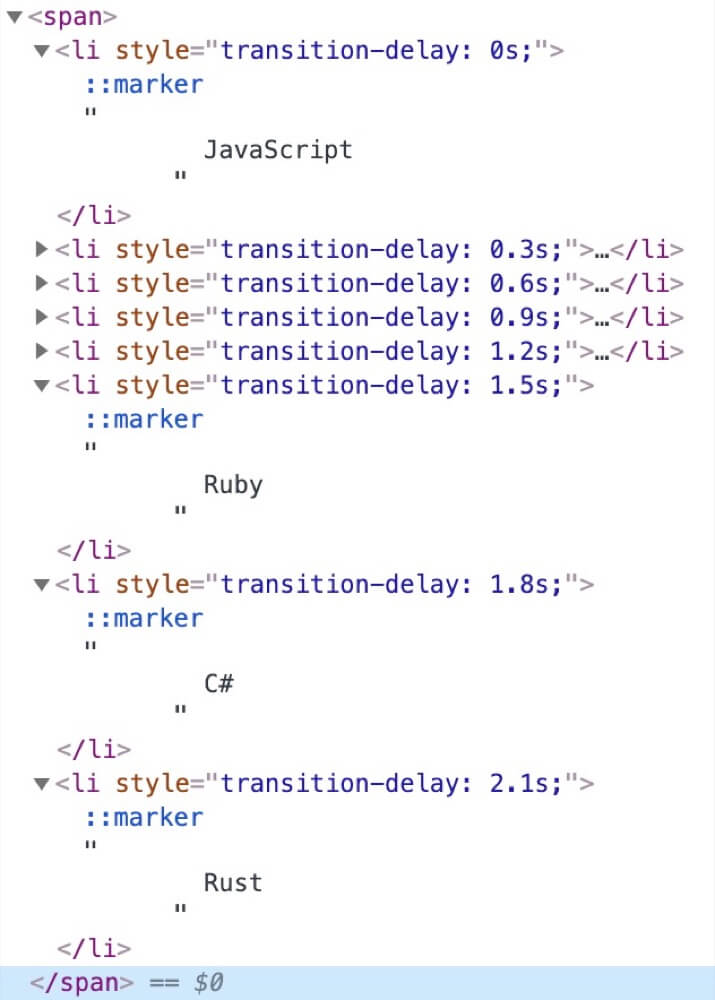 transition-delayの設定